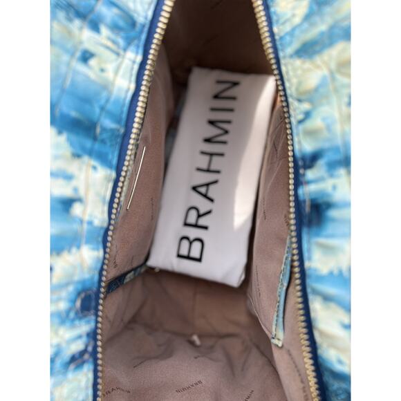 BRAHMIN BAILEE Deep Water Melbourne Genuine Leather NWT~Large Handbag B000513 - Picture 7 of 9